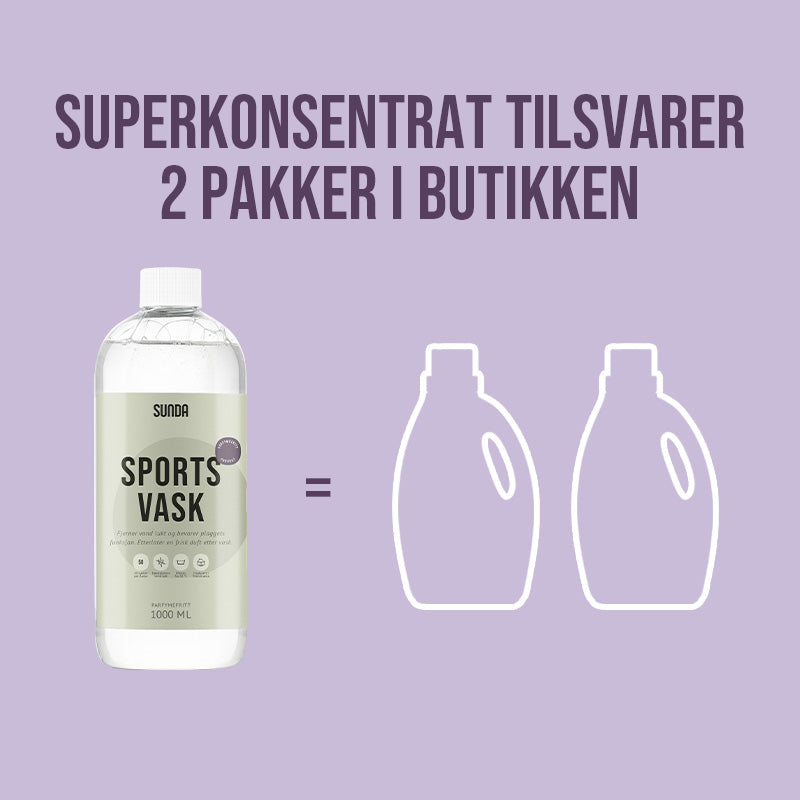 Sportsvaskemiddel 50 vasker